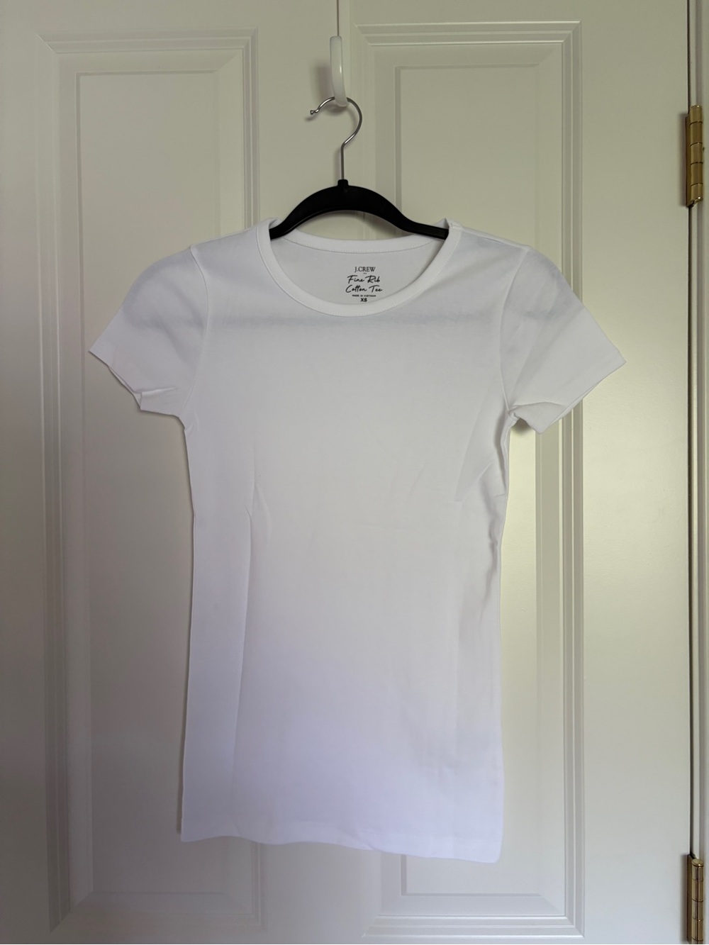 J. Crew White Slim Crewneck Short-Sleeve Tee
